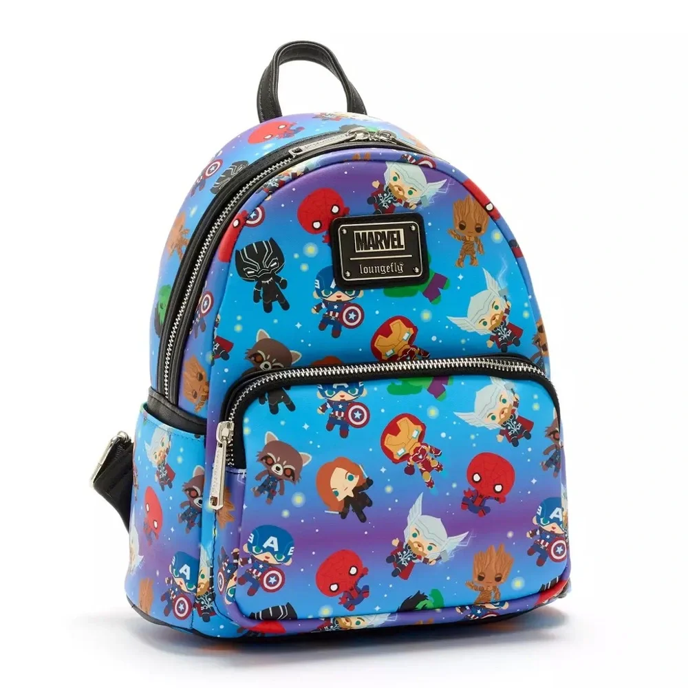 Disney Parks Marvel Avengers Loungefly Mini Backpack Multicolor - Picture 2 of 7